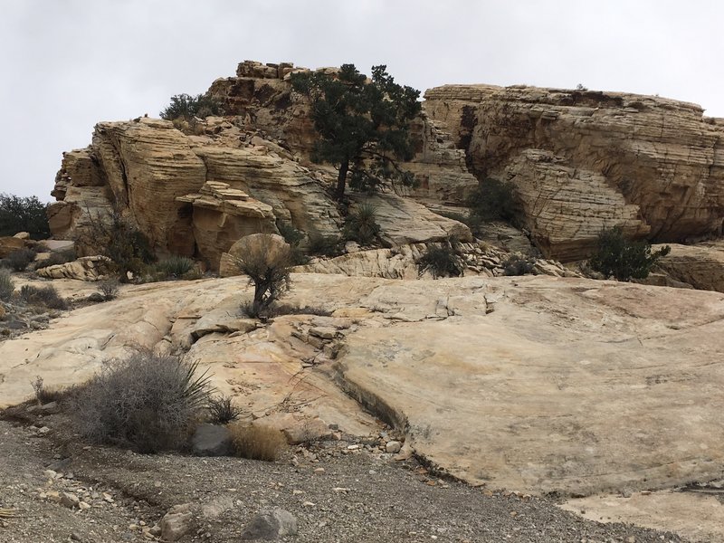 Some interesting rocks on the way to the climb