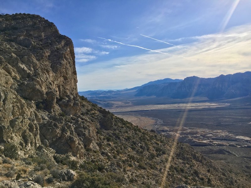 Switching back toward the summit, last part of the climb