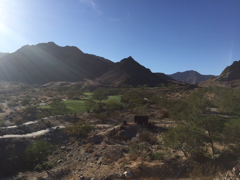 Looking southwest over the east end of the Quarry Golf Course.