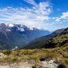 On a clear day, you can see the ocean from the Routeburn Track