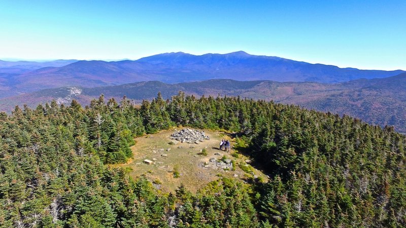 Summit view of Mount Hale via Drone