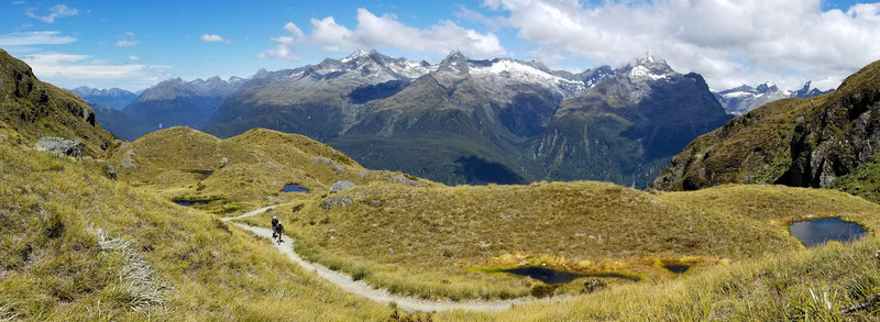 View from Harris Shelter into the heart of Fiordland National Park