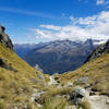 The steep but rewarding ascent on Conical Hill Track