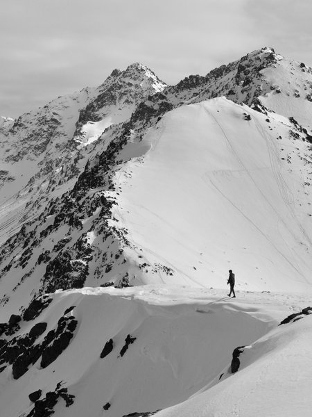 From the summit of Flattop. Chugach Mountains, Alaska.