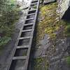 Ladders on steep ledges - Six Husbands Trail