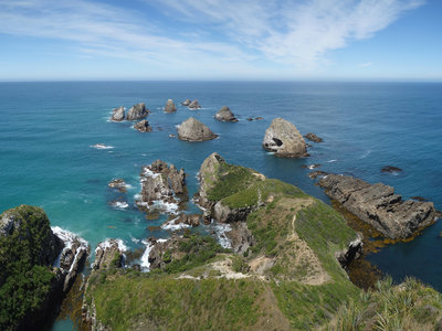 Panoramic view from Nugget Point Lighthouse