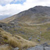 The Remarkables Ski Area in the summer viewed from the Lake Alta Track