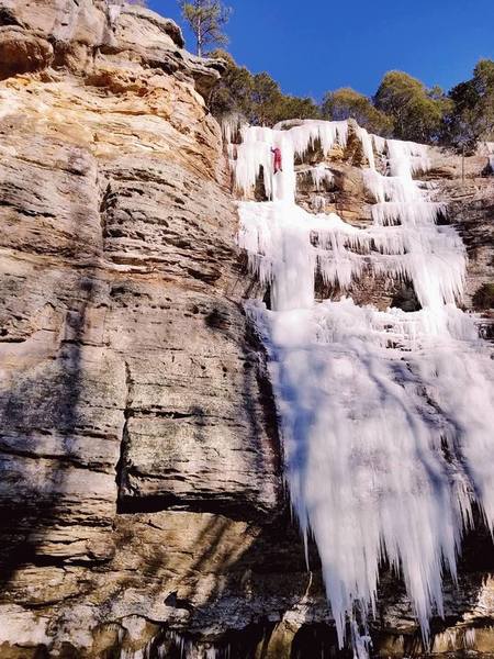 A rare ice climbing adventure in Southern Illinois.