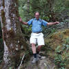 Hiker on the Blue Valley Track