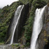 Pair of waterfalls along the Franz Josef Glacier Valley Track