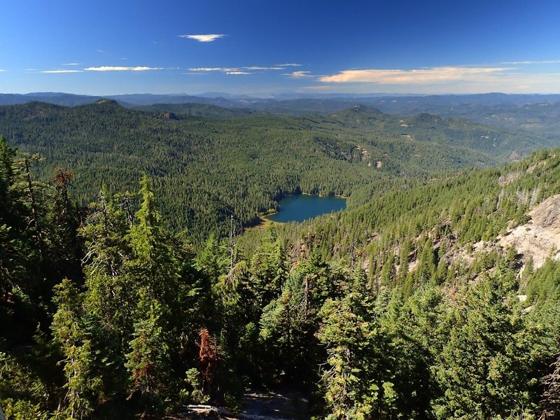 Fish Lake from the Rocky Rim