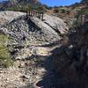 Trail approaching the old mine entrance.