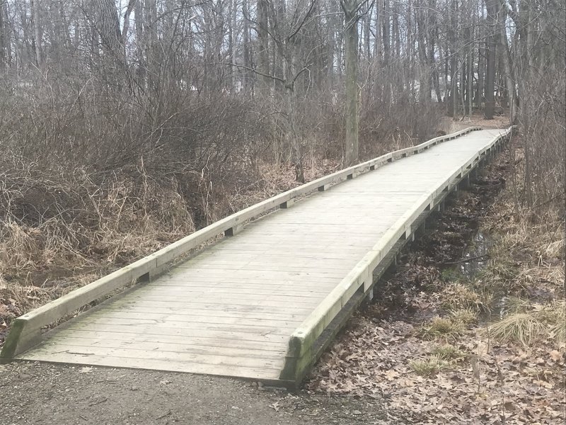 One of several short bridges on the trail