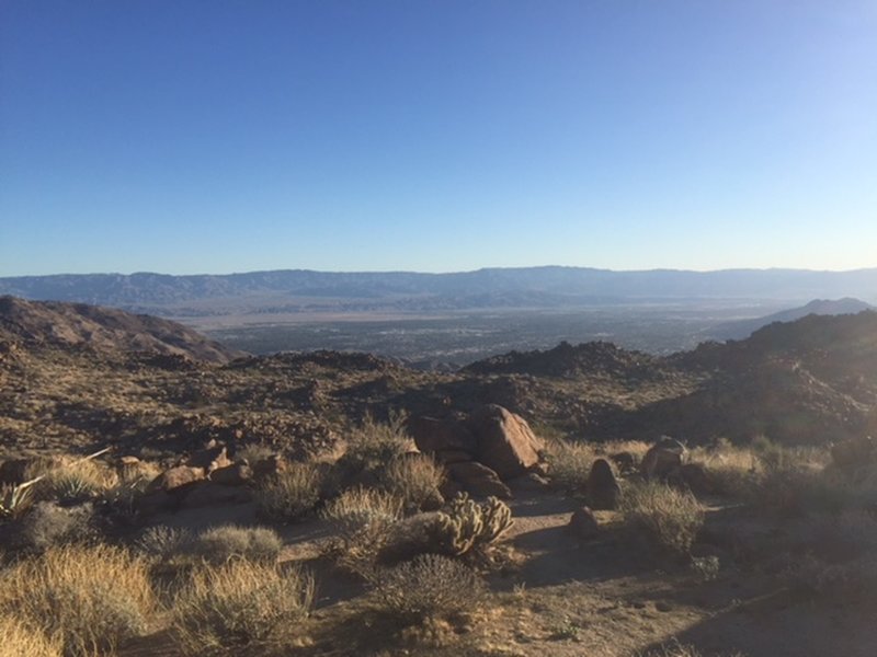 View to the north of Palm Desert. There was Verizon cell phone service here.