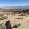 Looking north over the Coachella Valley.  This is a great stop for a break and it did have cell phone service.