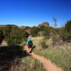 Starting up the Rock Garden Trail