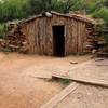 The historic cowboy cabin along the Paseo del Rio Trail