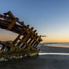 What's left of the Peter Iredale.