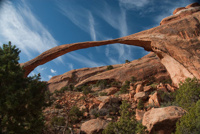 Landscape Arch looking impossibly thin
