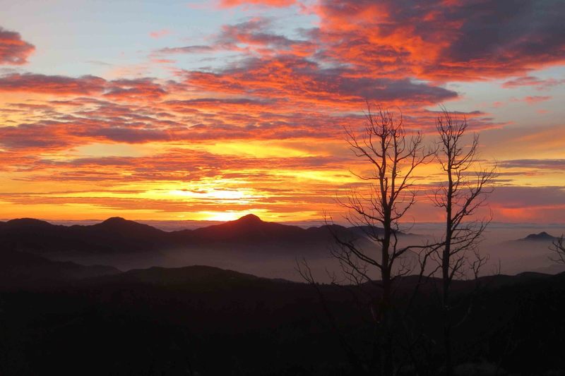 View of Strawberry Peak from Mt. Waterman Trail taken by Don Bremner