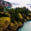 Looking East at Deception Pass.