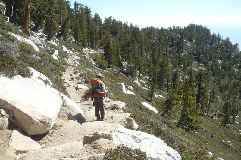 Between the peak and Round Valley - San Jacinto, August 2011