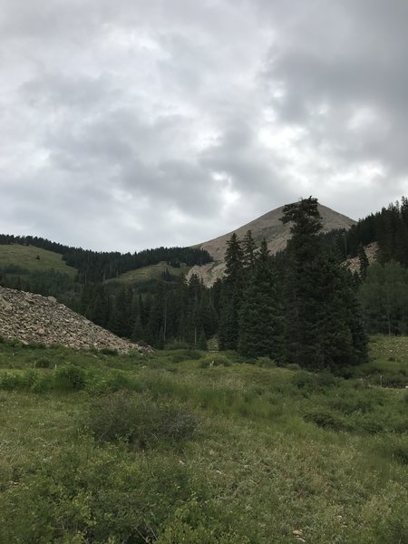 View of Mann's Peak from the Burro Pass Trail