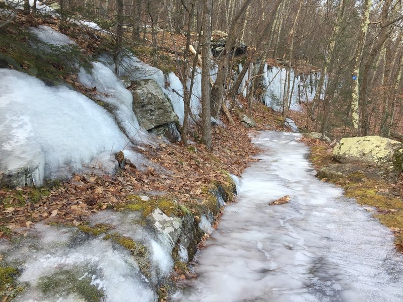 Icy trail with nice views