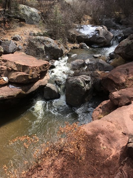 Falls full from the spring melt, what a beautiful and refreshing noise!