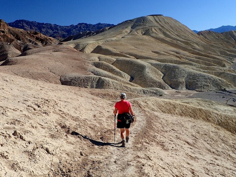 Approaching Zabriskie Point on the Golden Canyon Trail