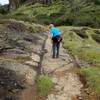 Wagon ruts in the trail