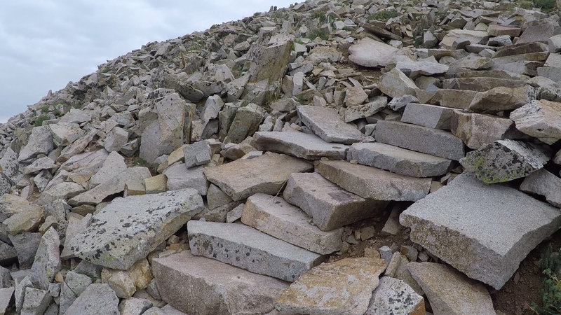 Utah's highest staircase - near the summit of Manns Peak in the La Sal Mountains.