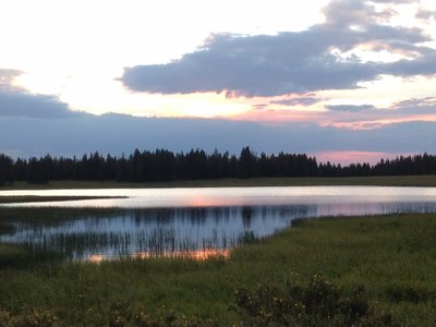 Sundown at Anderson Lake