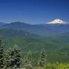 Mt. Rainier and Mt. Adams from Augspurger