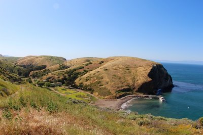 Smugglers Road Hiking Trail Santa Cruz Island California