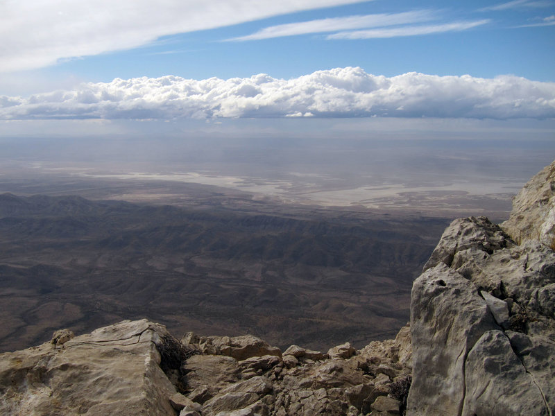 View from Guadalupe Mountains National Park, Guadalupe Peak Trail.