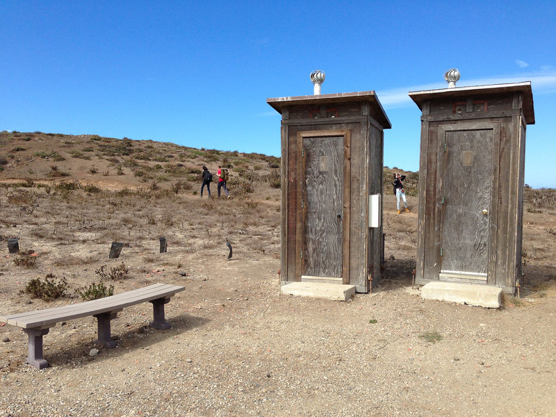 Vault toilets near the Anacapa Campground.