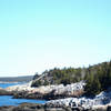 Looking back along the trail to Duck Harbor.