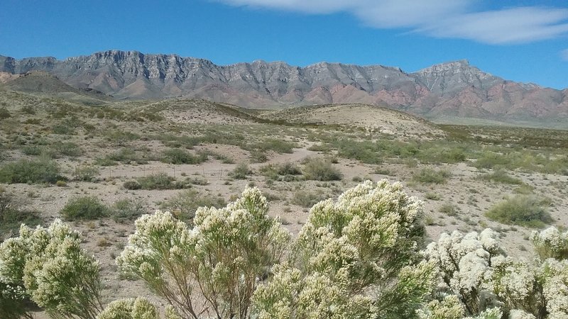 Scenic Views of the foothills and Franklin Mountains in the autumn.