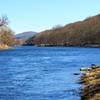 Before heading up Copper Mine trail, be sure to take a moment to view the Delaware River, right off the trailhead parking area.