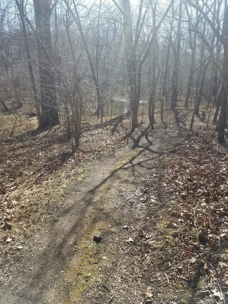 Turn around point on the Bull Run Trail