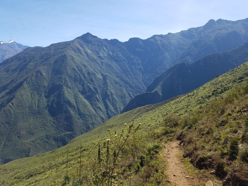 On the northern side of Choquequirao, heading down into the second valley