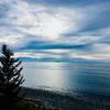 The Olympic Mountain Range, towering out of the Salish Sea.