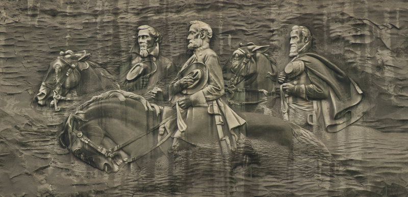 Close-up of Stone Mountain Bas-relief