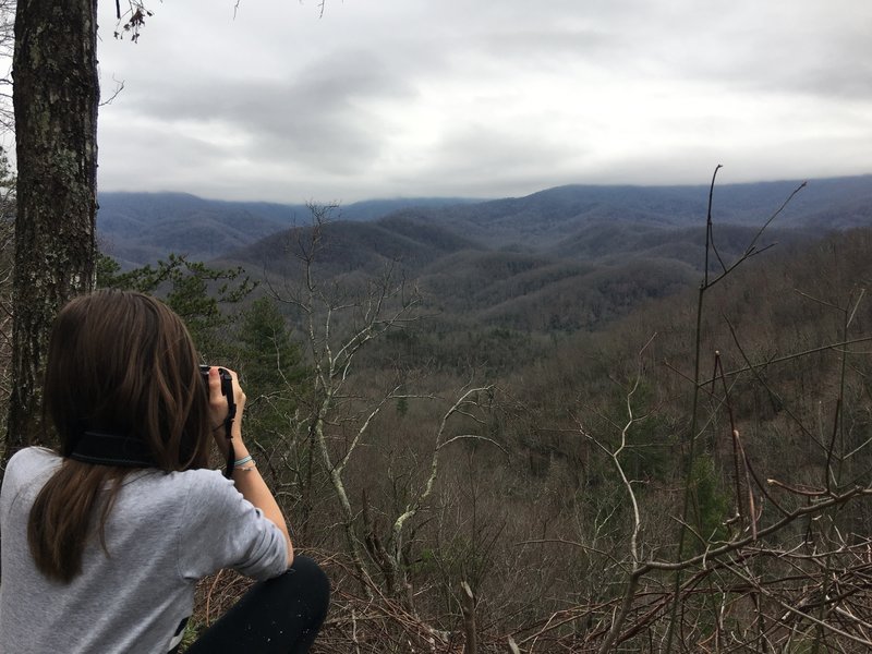 View over the Smokies.