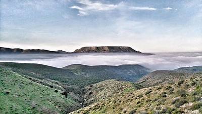 "La meseta", mile 10 at the event, you'll climb this mountain on race day (twice in the 50 miles), this is the most known image of the UBT.