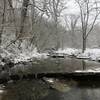 One of the several small waterfalls at the North Nature Trail