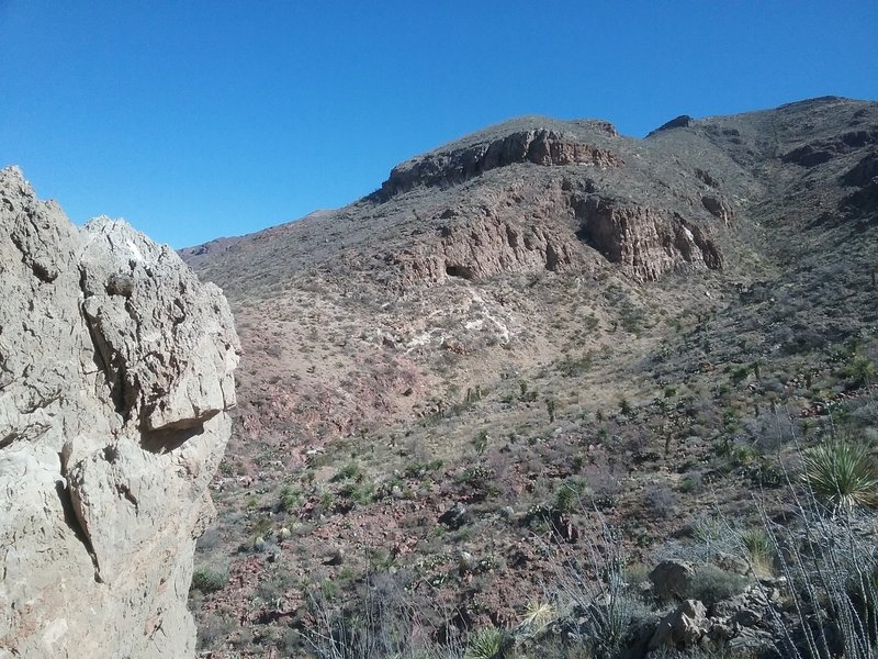 Looking east into the canyon.