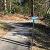 Trail entrance at southeast end of Lower Parking lot