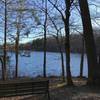 Lots of benches with great views around Spaulding Pond